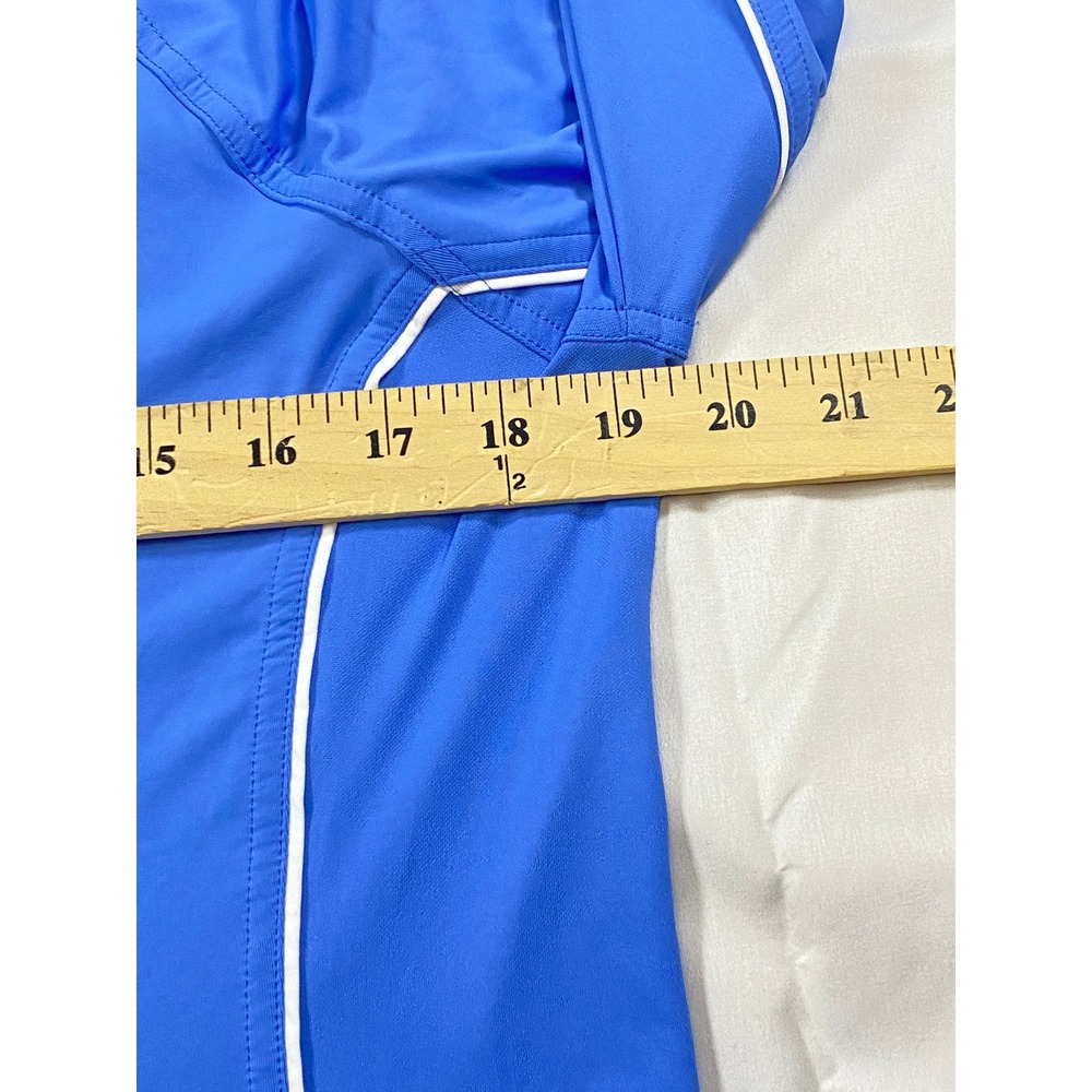 Peter Millar Blue Quarter Zip Pullover UPF 50+ Sun Protection Women's Large L - Picture 9 of 12